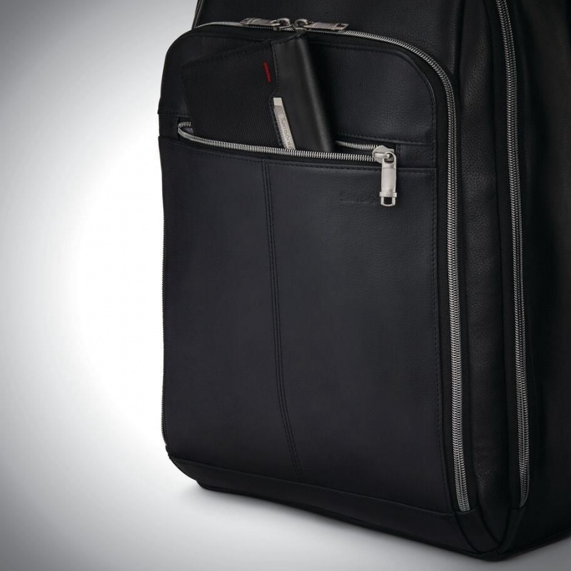 Rucsac Samsonite Clasici Piele Negrii | IOV46Z-851