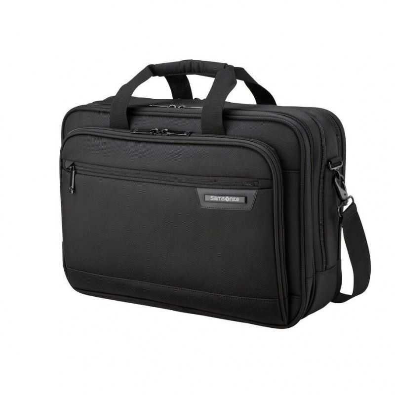 Servieta Samsonite Clasici Business 2.0 3 Compartment Negrii | TKB20K-500