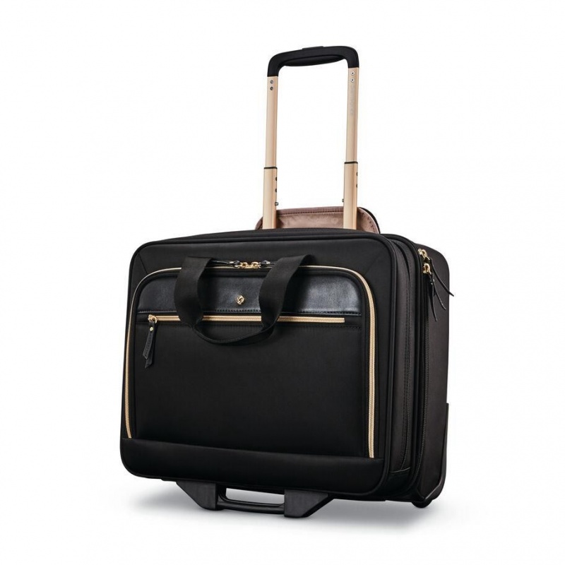 Servieta Samsonite Mobile Solution Upright Wheeled Mobile Office Negrii | JTI33Y-856