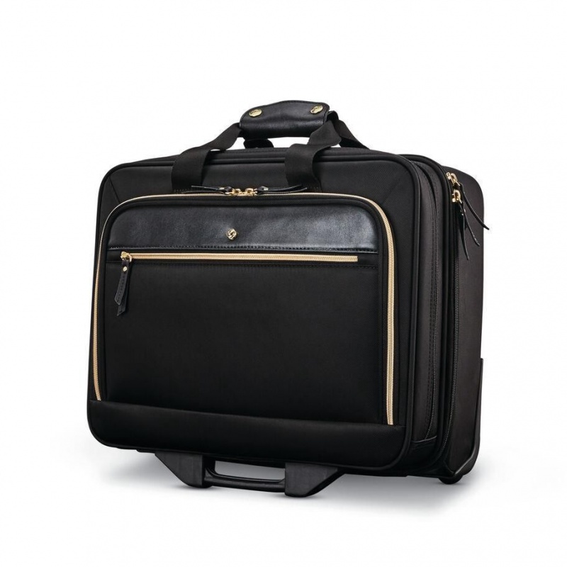 Servieta Samsonite Mobile Solution Upright Wheeled Mobile Office Negrii | JTI33Y-856