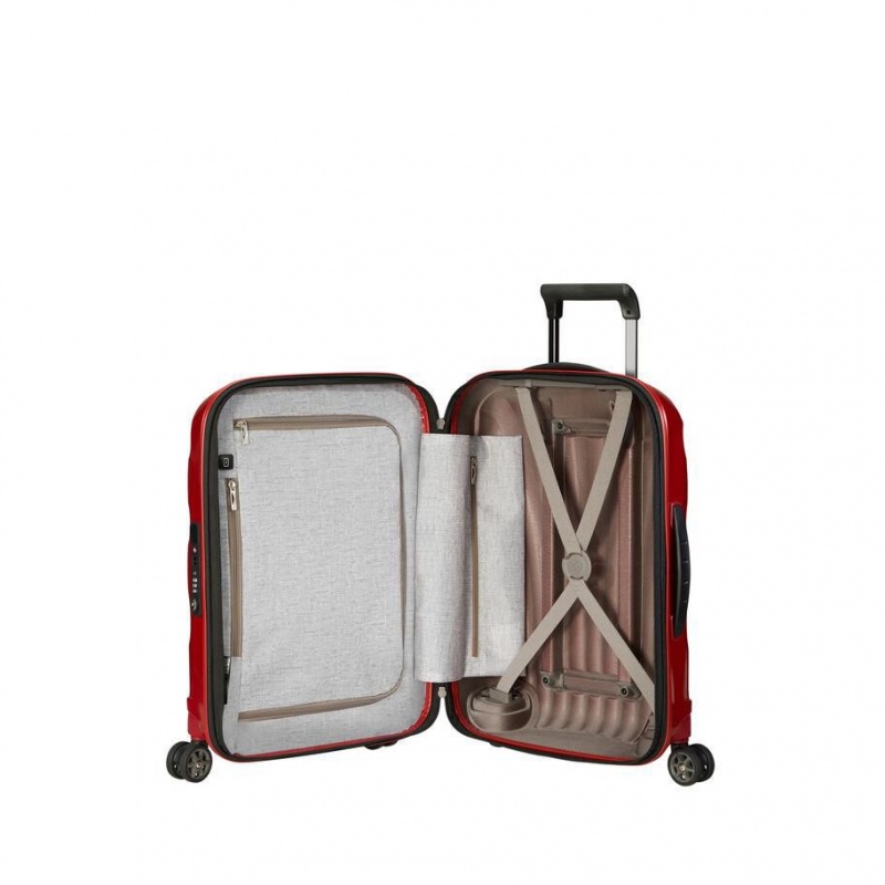 Valiza Samsonite C-Lite Carry-On Spinner Rosii | YFC09T-757