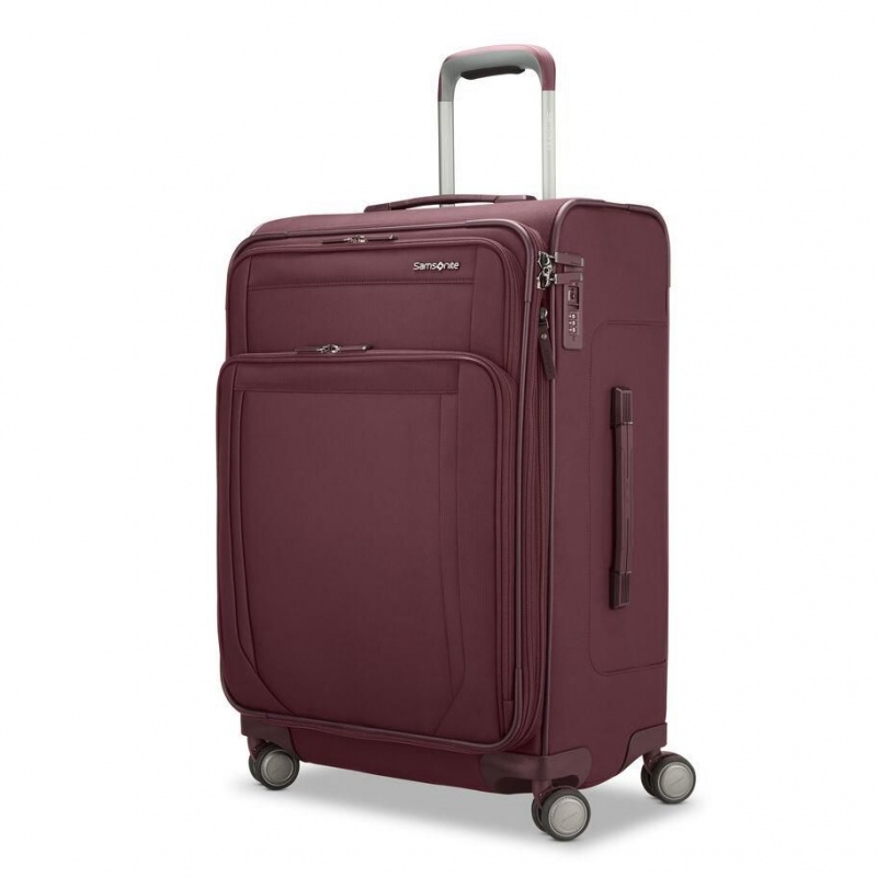 Valiza Samsonite Lineate DLX Medium Spinner Rosii | VJZ21G-316