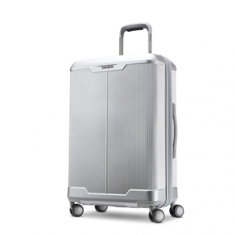 Valiza Samsonite Silhouette 17 Medium Spinner Argintii | DMF41D-545